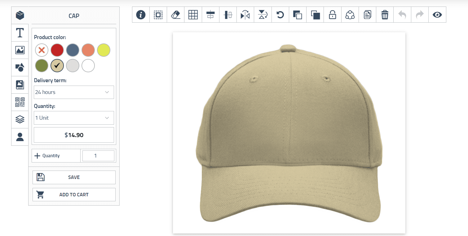 Product customization preview